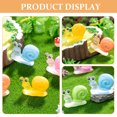 thumbnail image 2 of BRIGHTFUFU 12 adornos de caracoles para jardín de hadas, miniaturas de caracoles brillantes, microdecoraciones para terrarios y bonsáis., 2 of 7