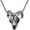 Silver no chain, variant on Men's Stainless Steel Personality Vintage Hip Hop Devil Ghost Goats Sheep Skull Head Pendant Skeleton Amulet Necklace