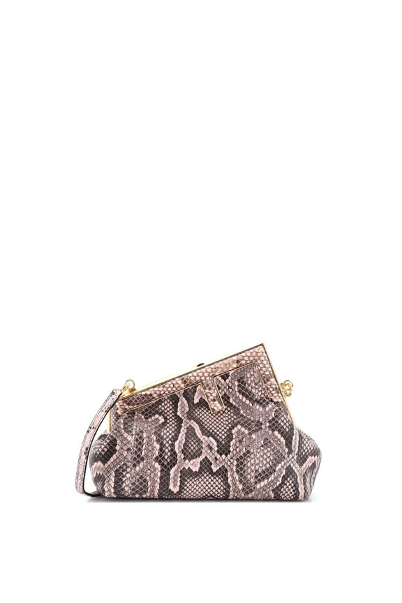 Pre-Owned First Bag Python Small By Rebag
