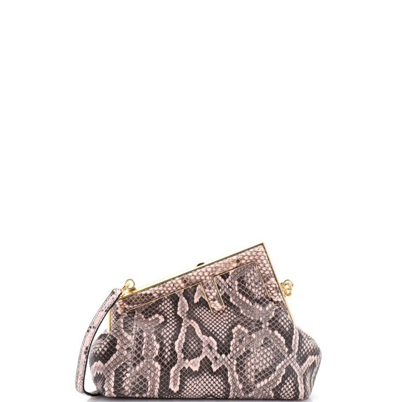 Pre-Owned First Bag Python Small By Rebag
