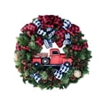 thumbnail image 1 of Guirnalda De Navidad Decoración Del Festival Adorno Puerta De Madera Y Tela Decoración Colgante Patrón De Coche Para La Decoración De La Ventana De Navidad Yuarrent HA020706-00, 1 of 6