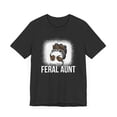 thumbnail image 3 of Feral aunt groovy auntie funny new aunt messy bun leopard Unisex T-shirt, 3 of 7