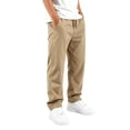 thumbnail image 7 of CONZONE Little Boys School Uniform Pants Straight Leg Flat Front Baggy Pants for Boys Drawstring Fall Trousers with Pockets, 7 of 7