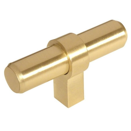 - Cosmas 181BB Brushed Brass Cabinet Bar Handle Pull Knob - 2-3/8