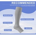 thumbnail image 3 of 3 Pairs Open Toe Copper Compression Socks for Women & Men Circulation 15-20 mmhg - Better Blood Flow, Swelling, Best Support for Medical, Running, Nursing, 3 of 7