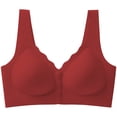 thumbnail image 4 of MEICHEN High Support Front Closure No Underwire Bras for Women Adjustable Strap Full Coverage Jelly Bras Comfortable Seamless Underwear, 4 of 6