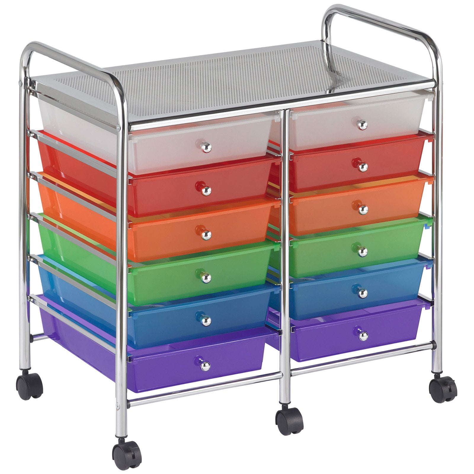 12 Drawer Mobile Organizer Assorted (Pack of 1)