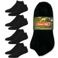 thumbnail image 7 of 4 Pair Men Cushioned Sport Socks No Show Crew Athletic Basketball Size 10-13 BLK, 7 of 7