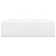 thumbnail image 2 of vidaXL Ceramic Bathroom Sink Basin with Faucet Hole White Square, 2 of 6