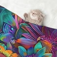 thumbnail image 2 of Naloa Psychedelic Sunflowers Dog Blanket, 3 Sizes Cat Blanket for Indoor Cats Large Medium Small Dog Gifts-Medium, 2 of 8