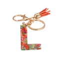 thumbnail image 2 of Xinyolin 26 Letters Fruit Pattern Women's Key Ring - Compact Long Lasting Bag Decoration, 2 of 8