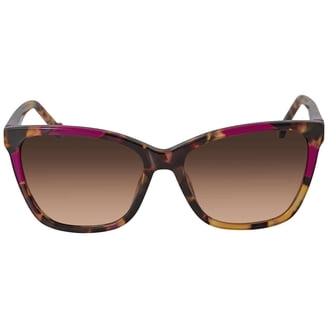 Carolina Herrera Brown Gradient Cat Eye Ladies Sunglasses  display picture 3
