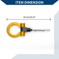 thumbnail image 6 of Unique Bargains Tow Hook /Universal Car Front Bumper Towing Hook / Durable Metal Rotary Tow Hook Ring for Honda S2000 2000-2009,for Honda FIT 20.4cm 1pcs Gold Tone, 6 of 7