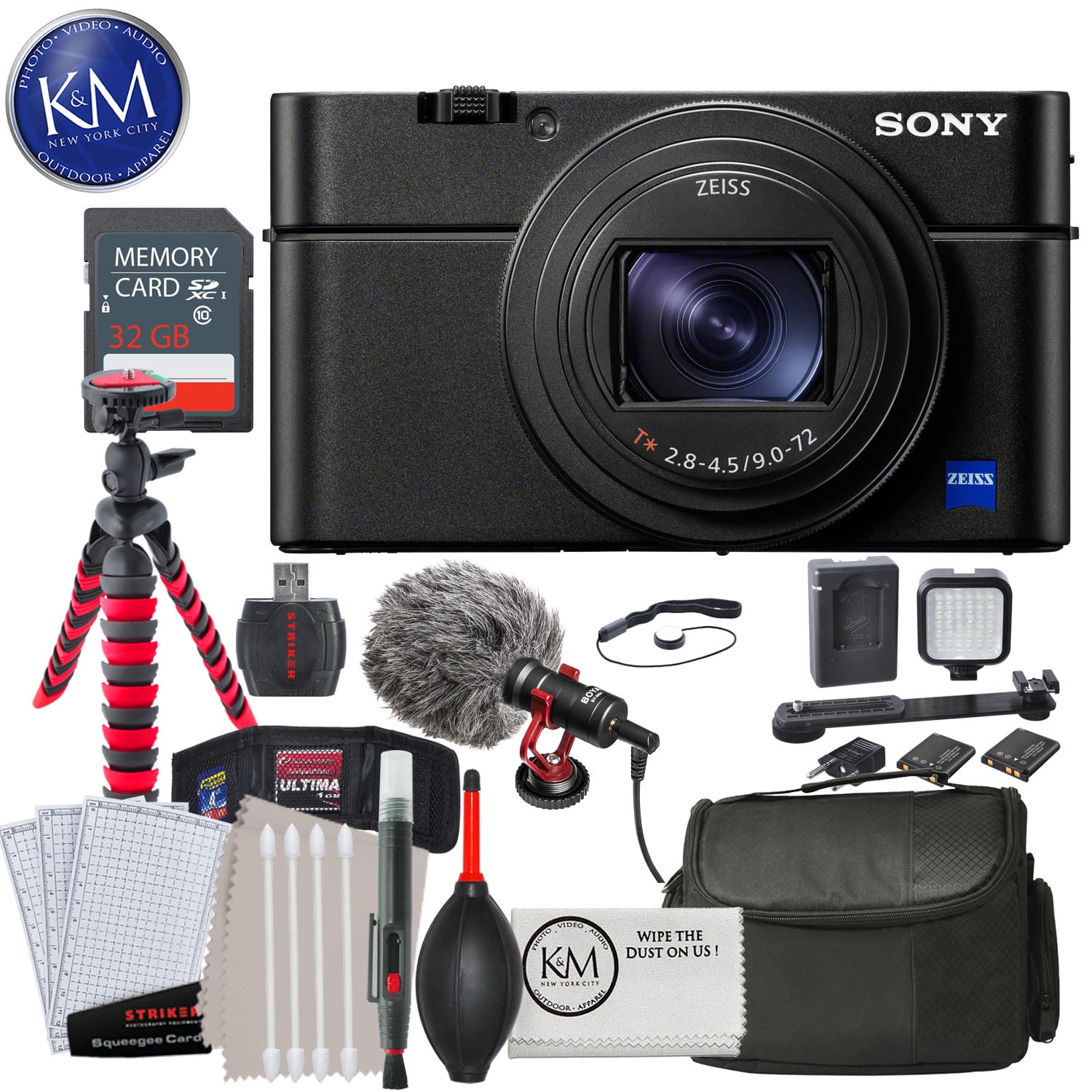 Sony Cybershot DSCRX100 VII Digital Camera w/ 32GB Memory and Striker