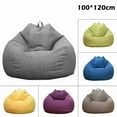 thumbnail image 3 of Lazy Sofas Cover Chairs Without Filler Adults Bean Bag Chair Couch Living Room Bedroom Home Tatami Lounger Seat, 3 of 10