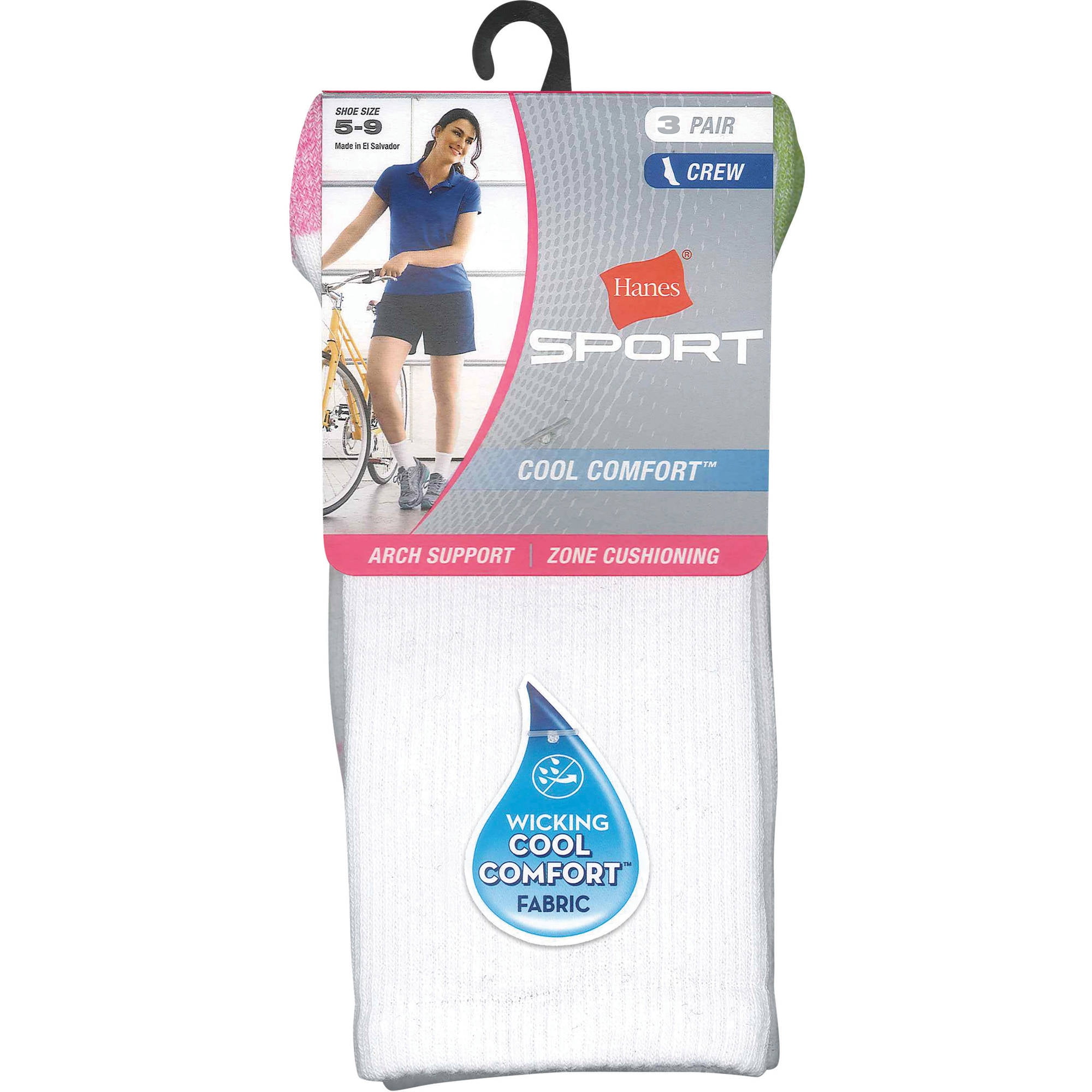 Hanes Women/'s Cool Comfort Crew P4 4A4//4