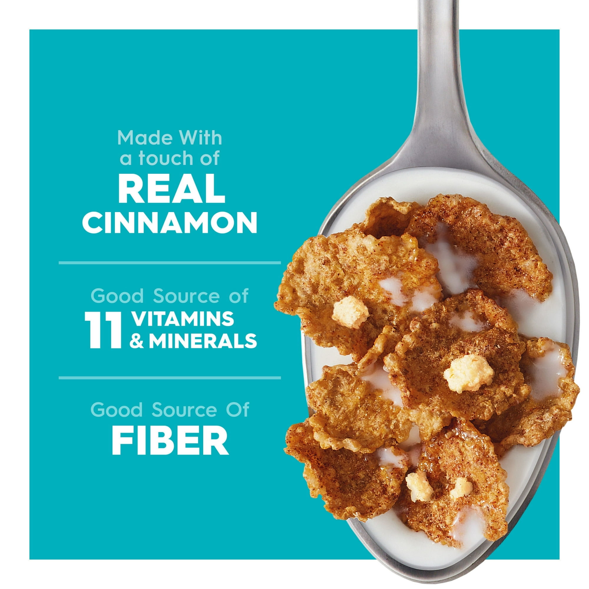 Kellogg's Special K Baked Cinnamon Crunch Breakfast Cereal, Good Source of Fiber, Family Size, 17.3 oz