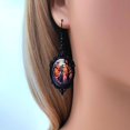 thumbnail image 2 of 3pcs Vintage Halloween Tree Of Life And Witch Necklace Set With Earrings Alloy Pendant Jewelry, 2 of 2