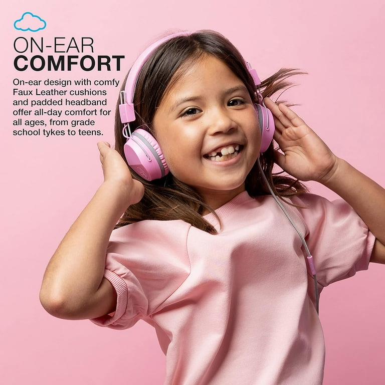 その他 apolina kids Headband Studio Calico Pink JLab JBuddies Studio Kids Wired Headphones Pink, On-Ear, Noise