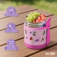 thumbnail image 3 of MAGMALIFE Contenedor Térmico para Alimentos MealGo 300ml (10oz), Acero Inoxidable Doble Pared, Con Cuchara/Tenedor, Mantiene Frío y Caliente, Boquilla Ancha, Antiderrames, Ideal para Niños, 3 of 8