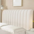 thumbnail image 5 of Headboard Cover,Quilted Thick Headboard Cover,Vertical Striped Headboard Cover,Dirtproof Elastic Stretchable Headboard Cover,Full Cover Headboard Protector Holiday Gifts, 5 of 7
