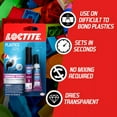 thumbnail image 6 of Loctite Super Glue Plastics Bonding System, 1-0.14 oz Activator Stick + 1-0.07 oz Glue Tube, Clear  Kit, 6 of 7