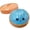 Glitter Light Blue, variant on Dumpling Squishies, Glitter Dumpling Mystery Box, Colorful Dumplings Stress Balls Fidget Sensory Toys, Stocking Stuffers with Food Steamer Stretchy Desk Toys Great Gifts