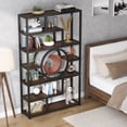 thumbnail image 2 of Tribesigns 72’’ Bookcase Bookshelf, 7-Tier Tall Etagere Bookcases Book Shelves, Industrial Bookshelves, 2 of 8