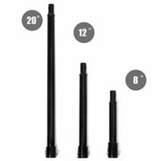 XtremepowerUS Earth Auger Extension Set (8", 12", 20" Length) For Gas Powered Auger Post Hole Digger, 3/4" Shaft