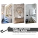 thumbnail image 4 of Toallero de baño de 40cm, toalleros montados en la pared, soporte de toalla de mano de baño resistente, organizador, barra de toalla, accesorios de baño, 4 of 5