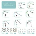 thumbnail image 3 of EOEMY 1 Box Stainless Steel French Earring Hooks With Jump Rings And Ear Nuts Diy Kit, 3 of 8