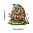 thumbnail image 4 of Easter Decorations Colorful Easter Bunny Tabletop Ornament,Spring Fashion Decorative Sculpture Figurine 2D Acrylic for Home Kitchen Easter Party,Birthday Gifts for Women Green-g, 4 of 5