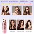thumbnail image 7 of Auto Hair Curler, Automatic Curling Iron with 4 Temperature Settings, 30s Fast Heat, Anti-Tangle & Anti-Scald, 60min Auto Shut-Off, Portable, Easy-to-Use, pink, 7 of 7