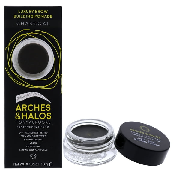 Pomada de lujo para dar forma a las cejas Arches and Halos Charcoal Maquillaje para cejas 0.106 oz