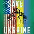thumbnail image 3 of CafePress - Save Ukraine! America Supports Ukraine T Shirt - Men's Classic Graphic Cotton T-Shirt, 3 of 4