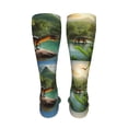 thumbnail image 6 of Naloa Lake Forest Dinosaur High Stockings Women Thigh High Stockings Over Knee Long Stockings-One Size, 6 of 8