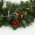 thumbnail image 5 of Christmas Garland with Lights, 9ft Prelit Artificial Garland, Battery LED, Pine Cones & Red Berry Clusters, Realistic Greenery, Great for Porch, Door, Home Xmas Holiday Christmas Decoration, 5 of 8