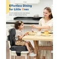 thumbnail image 2 of Asiento elevador HOMEAL para niños pequeños, ajustable, antideslizante, gris oscuro, 2 of 7