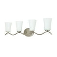 thumbnail image 5 of AA Décor 4 Light Bathroom Vanity Lighting with White Glass Oil Rubbed Bronze - 9.5"H x 34.6"W x 5"D, 5 of 5