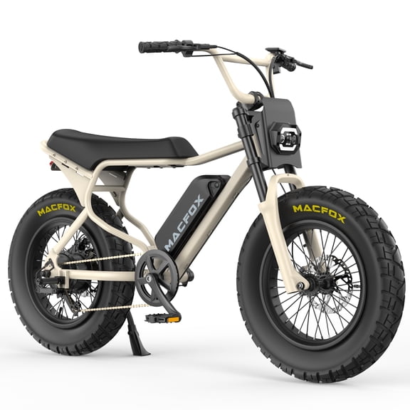 MACFOX X7 Adult Electric Bike, 750W E-Bike, 20 MPH, 48V 13Ah removable battery, 35-mile range, hydraulic brakes, upgraded 20x5.0 wide rear tire.