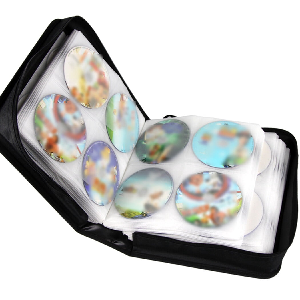 400 Capacity CD Case Large Capacity Splash Proof Portable CD Carrying Case Discs Storage Case