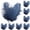 Z_Navy*10, variant on 100PCS Natural Ostrich Feathers, Large Plumage for Wedding Party Centerpieces, Flower Arrangement and Home Decoration