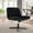 Black, variant on Roundhill Blynn Adjustable Swivel Criss Cross Chair, Wide Seat Office Chair Vanity Chair, Cream White