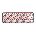 thumbnail image 2 of Dailycode Hallway Runner Rug 2x6 Non Slip Absorbent Soft Floor Mat for Home Kitchen Bedroom Entrance Raccoon and Love Heart, 2 of 7