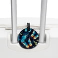 thumbnail image 3 of Butterfly Set of 2pcs PU Leather Round Suitcase Tags with Privacy Cover and Name ID Tag - Ideal for Travel Luggage, Handbags, Backpacks, School Bags, 3 of 6