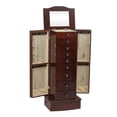 thumbnail image 2 of Jewelry Cabinet, Storage Chest Standing Armoire Cabinet with Makeup Mirror & 8 Drawers, 2 of 8