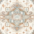 thumbnail image 6 of SAFAVIEH Micro-Loop Hypatia Traditional Wool Area Rug, Ivory/Rust, 8' x 10', 6 of 7
