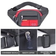thumbnail image 4 of Bolsillos para mujer, bolsillos para hombre, bolsillos ligeros, bolsos de viaje con correas de hombro ajustables, rojo, 4 of 5