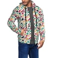 thumbnail image 2 of Vsdgher Colorful Spots Mens Hoodies Zip Hoodie, Hoodies for Men, Zip-up Hooded Sweatshirt-3X-Large, 2 of 5