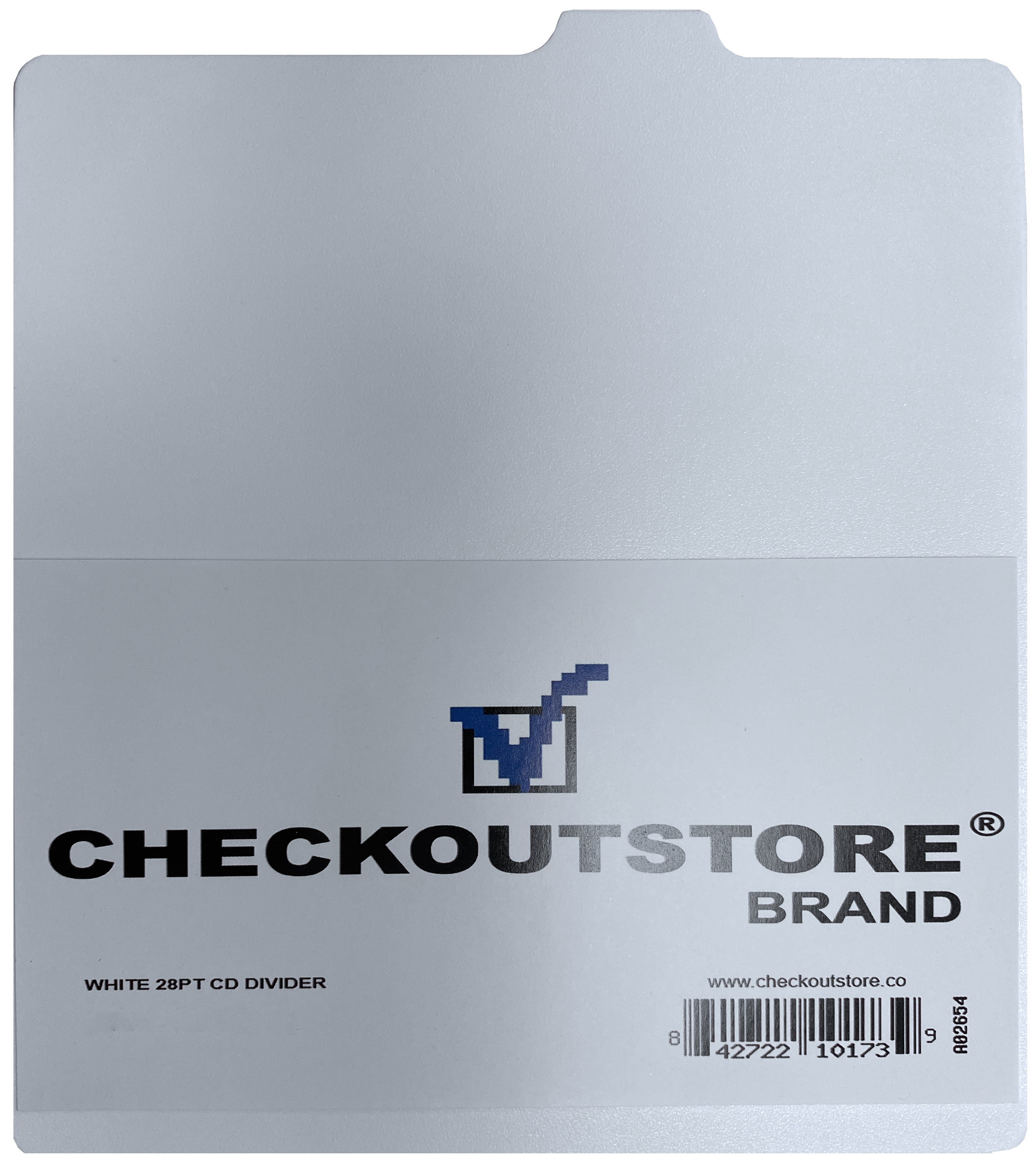1000 Checkoutstore White Reversible Plastic Cd Dvd Dividers Walmart Com
